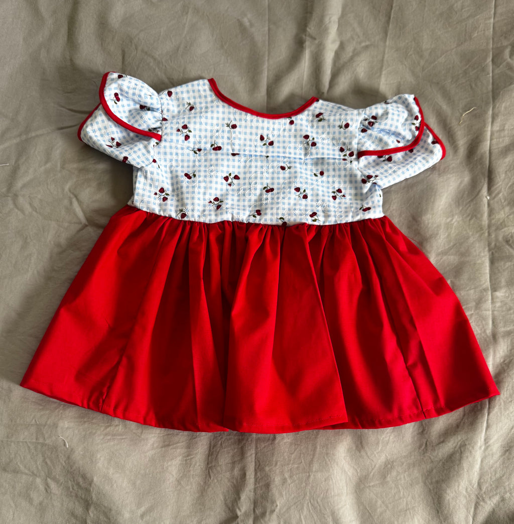 Strawberry on Red Dress