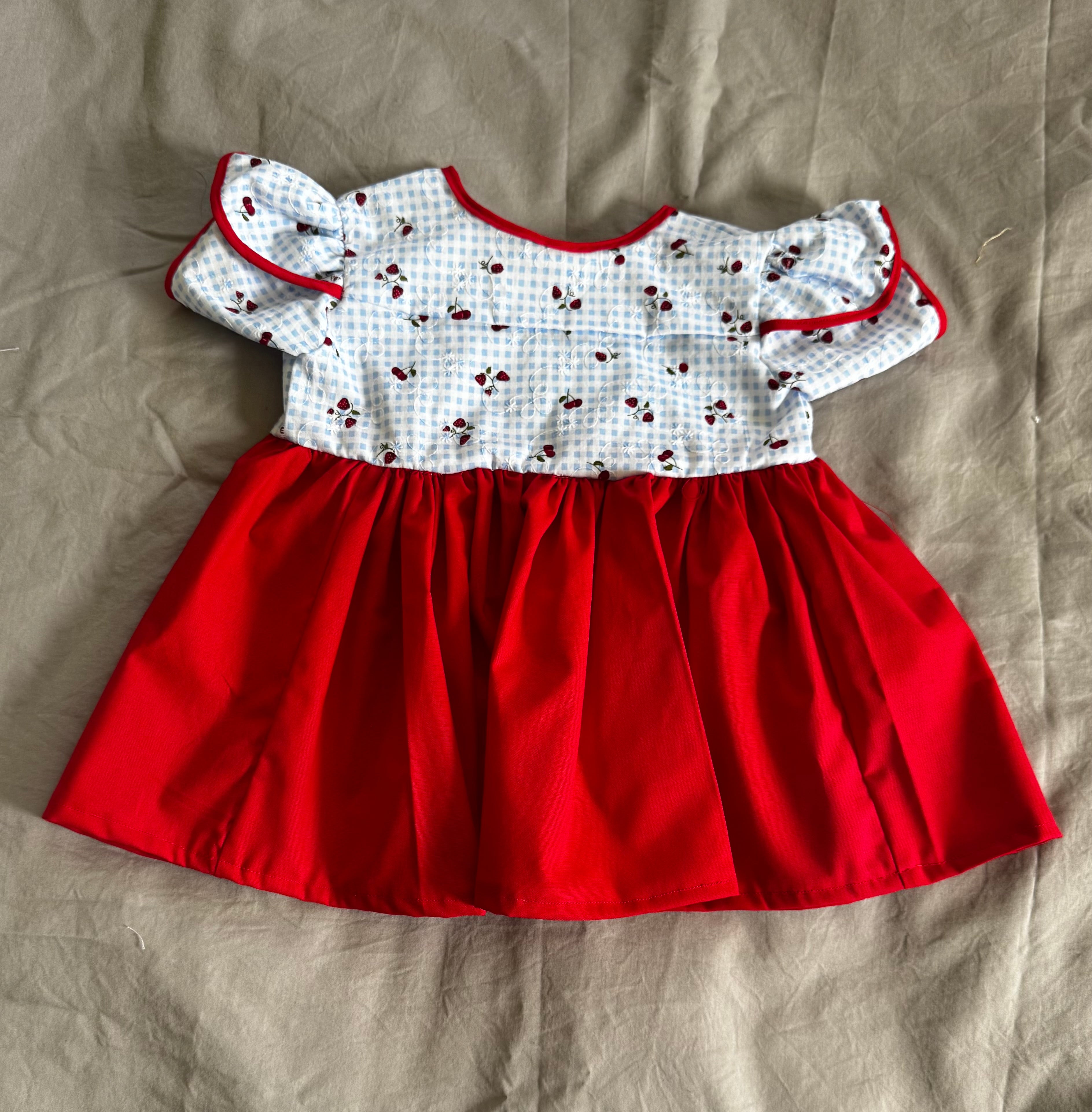 Strawberry on Red Dress